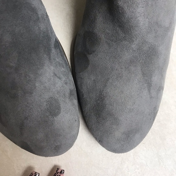 Vince Camuto- Fileana Gray Suede Booties - Picture 3 of 10